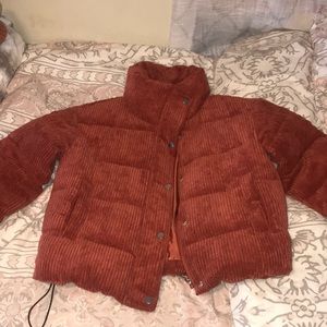 Burnt Orange Puffer Jacket 